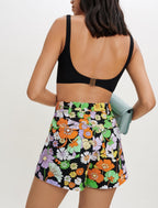 Iseven Shorts - Flower Power Noir