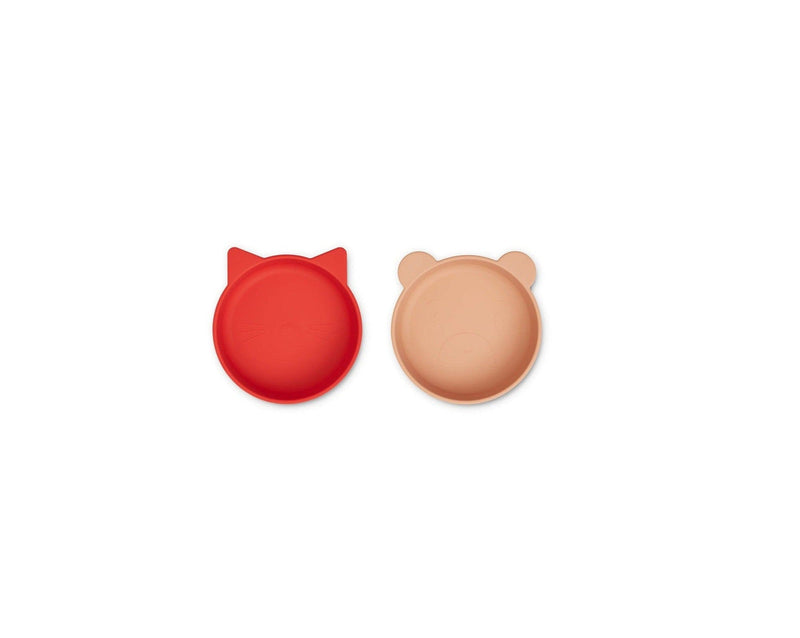 Vanessa Kids Silicone Cups - Apple Red / Tuscany Rose