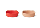 Vanessa Kids Silicone Cups - Apple Red / Tuscany Rose