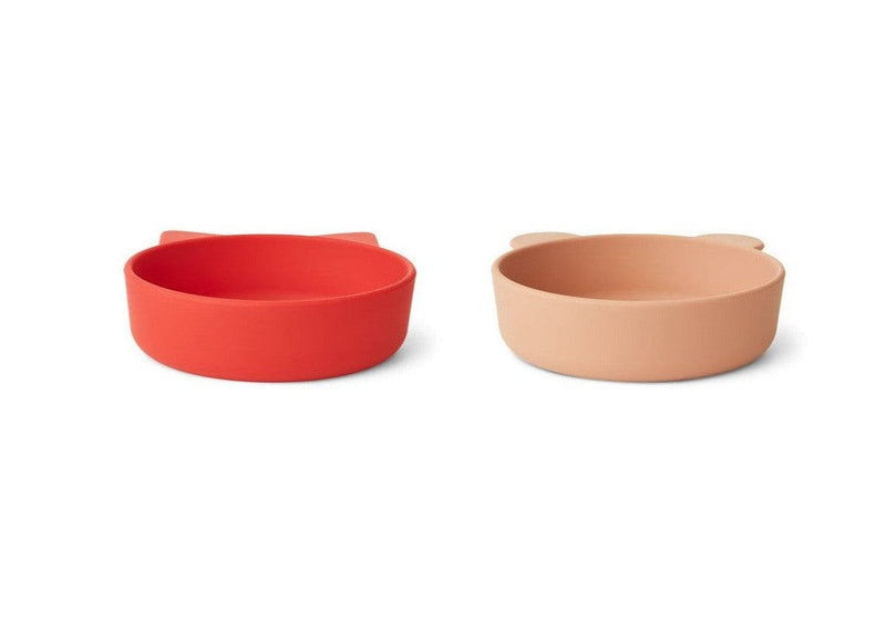 Vanessa Kids Silicone Cups - Apple Red / Tuscany Rose