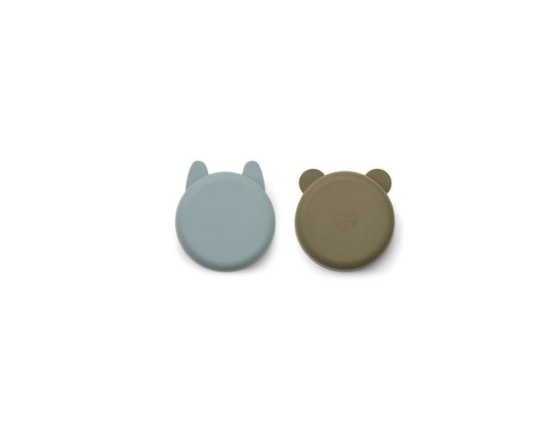 Vasos de silicona Vanessa Kids - Blue Fog / Khaki Mix