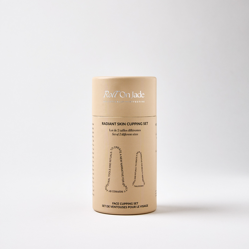 Ventouses Éclat du teint-Outils Visage-Roll On Jade