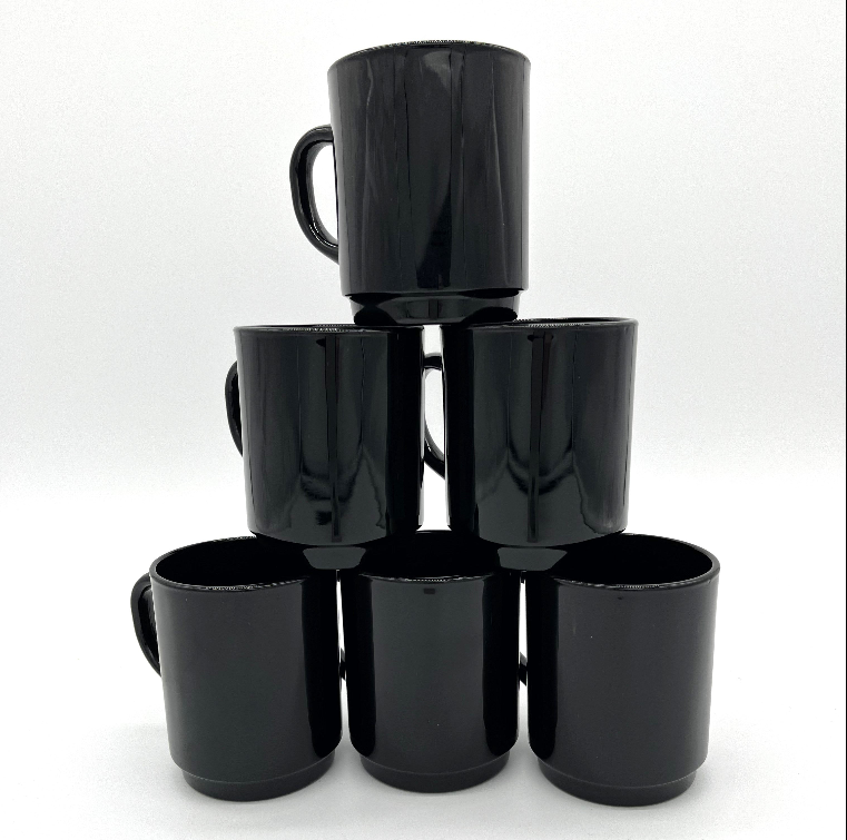 Pack De 6 Mugs Versailles - Noir - 26Cl