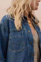 April Raw Denim Jacket - Women