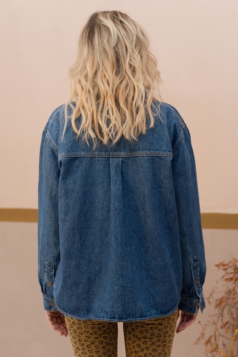 April Raw Denim Jacket - Women