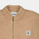 Chaqueta-Feliz-Sherpa-Sin Mangas-Camel-con-cremallera-y-bolsillos-exteriores-ultra-polar-y-calentita