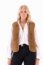Veste-sans-manche-mouton-marron