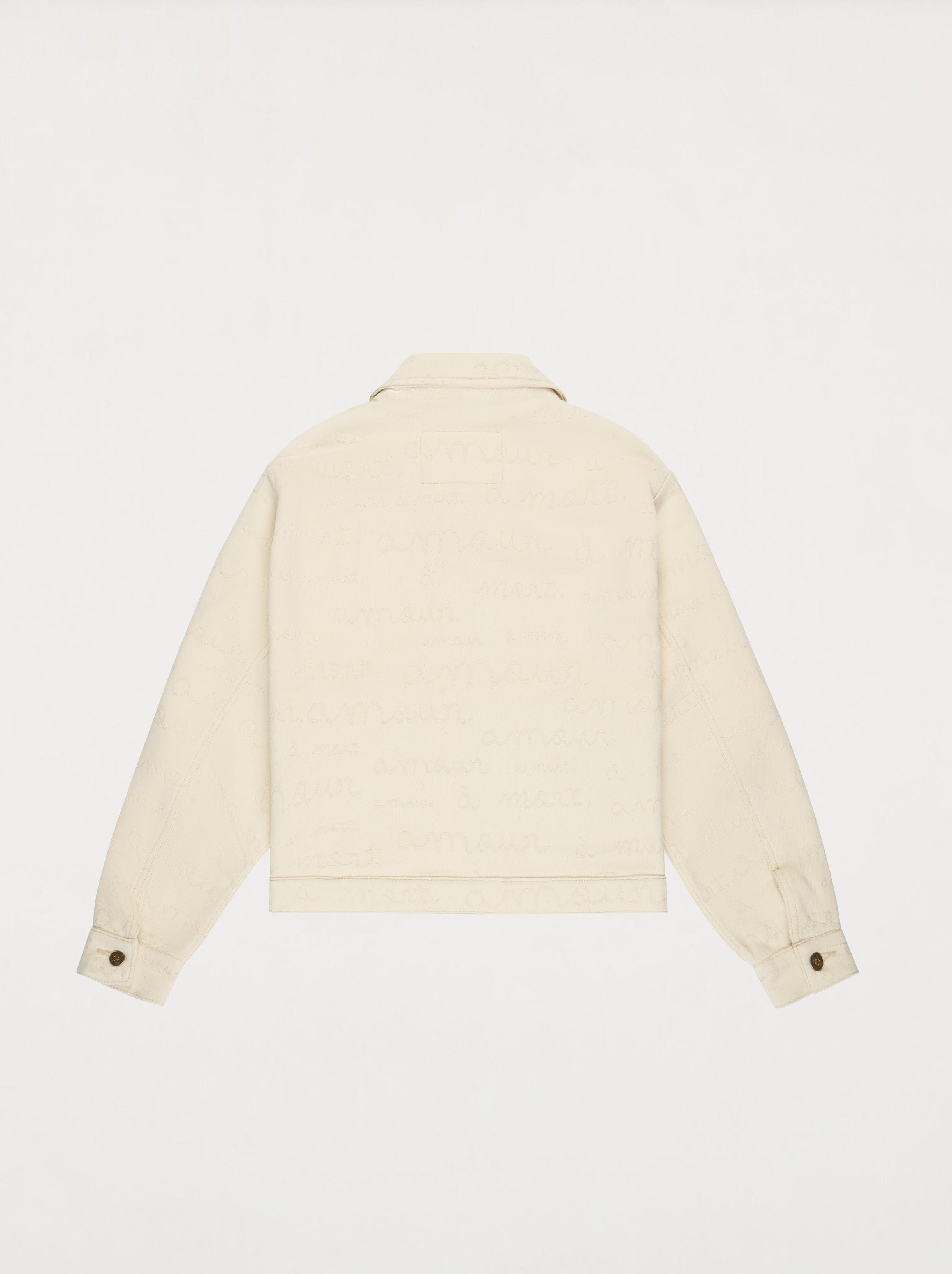 Unisex Jacket Amour Jacquard Ecru