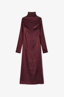 Robe Minimal Satin Marron