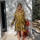 Blue And Yellow Stripes Dress