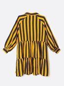 Blue And Yellow Stripes Dress