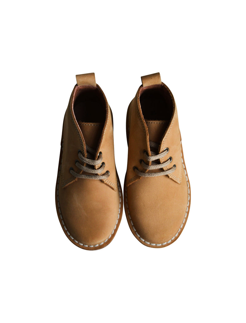 Chaussures Garçon Derbies À Lacets Victor - Nubuck Camel - Garçon