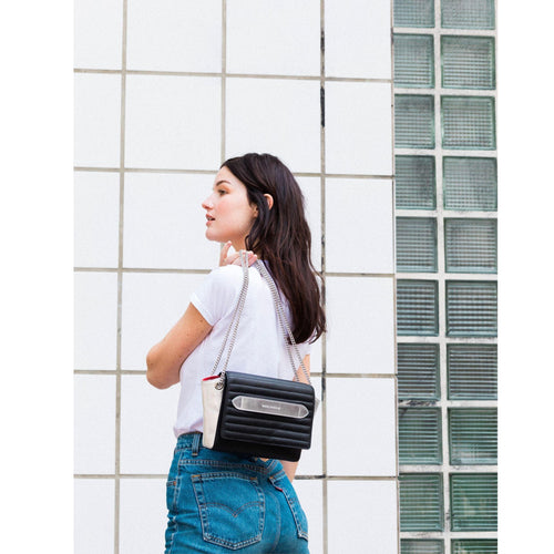 Villa Clara - Sac Chaîne Noir Argenté Shoulder Bag Marie Martens 