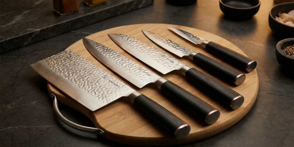 Set Of 5 Japanese Knives - Kaito