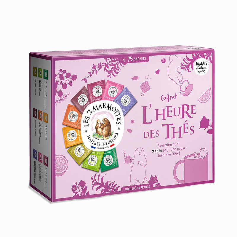 Coffret L'Heure Des Thés - 9 Thés Et Rooibos - 75 Sachets