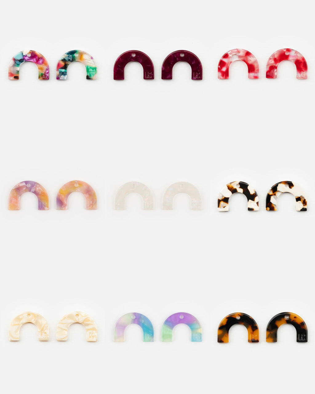 Boucles D'Oreilles Arc-En-Ciel
