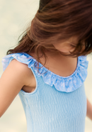 Maillot Enfant Une Pièce Alba - Bleu Ciel