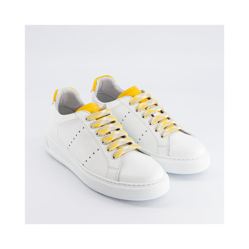 Sneakers Femme EDITION 9 White Yellow Leather.