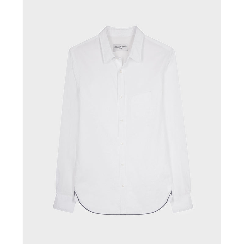 Chemise Lipp Liseré Contrasté - White - Homme