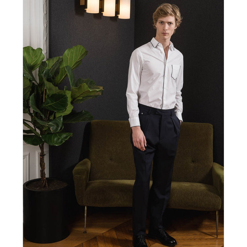 Pantalon Un Plis - Navy - Homme