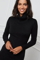 Vestido estilo suéter - Negro