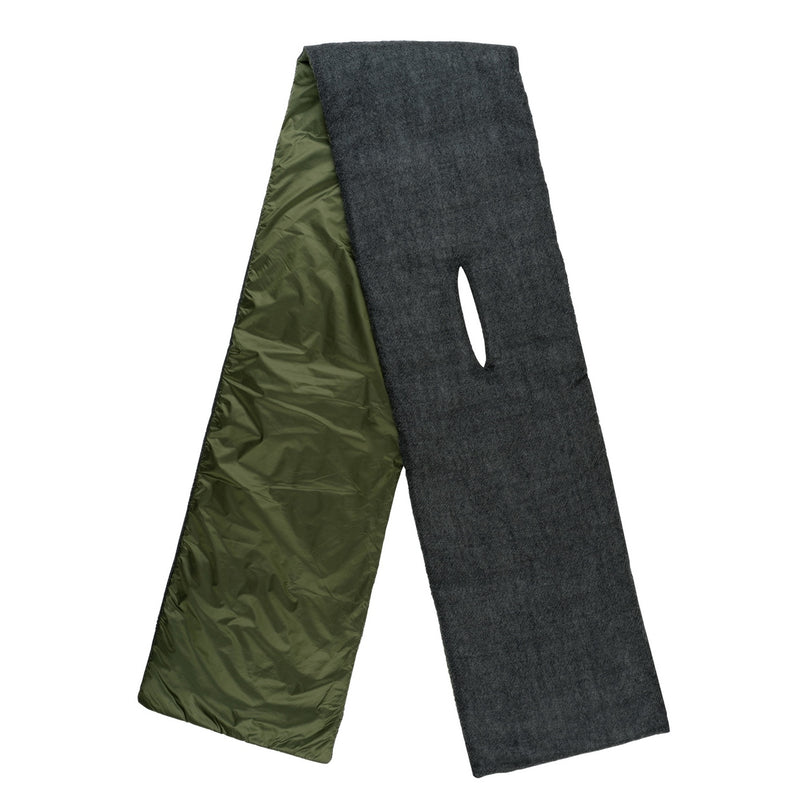 Quilted Scarf - Olive/Grey - Man