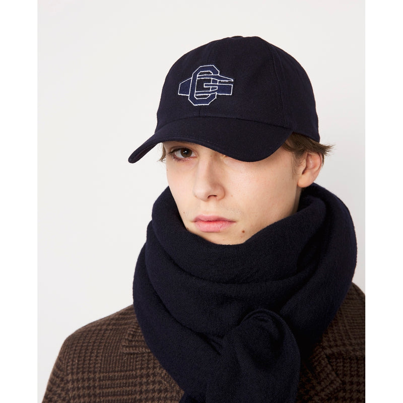 Casquette En Flannel - Navy - Homme