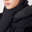 Quilted Scarf - Navy/Grey - Man