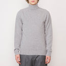 Pull Col Roulé Seamless - Grey/White - Homme