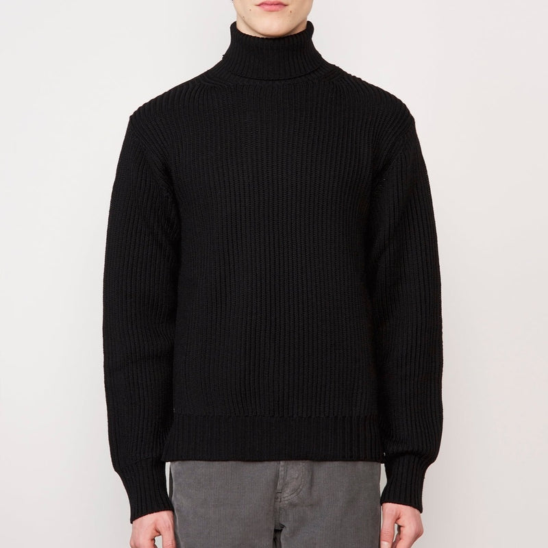 Turtleneck Sweater - Black - Man