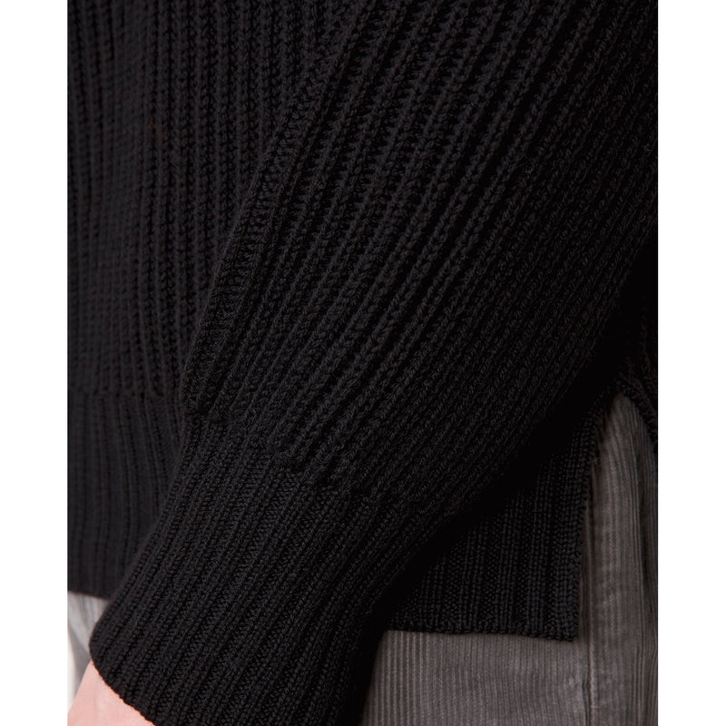 Pull Col Roulé - Black - Homme