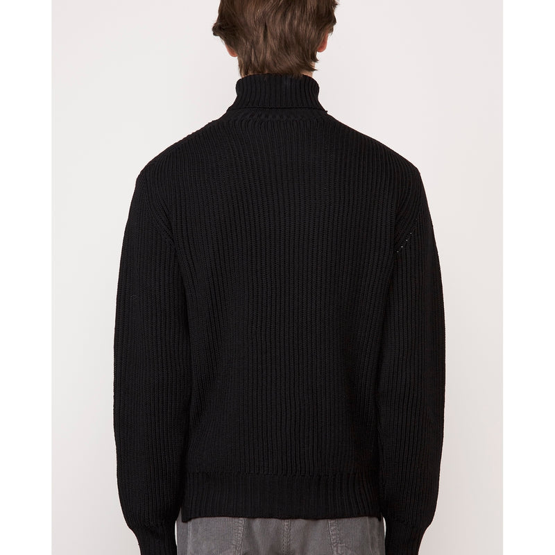 Turtleneck Sweater - Black - Man