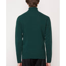 Seamless Roll Neck Sweater - Green - Man