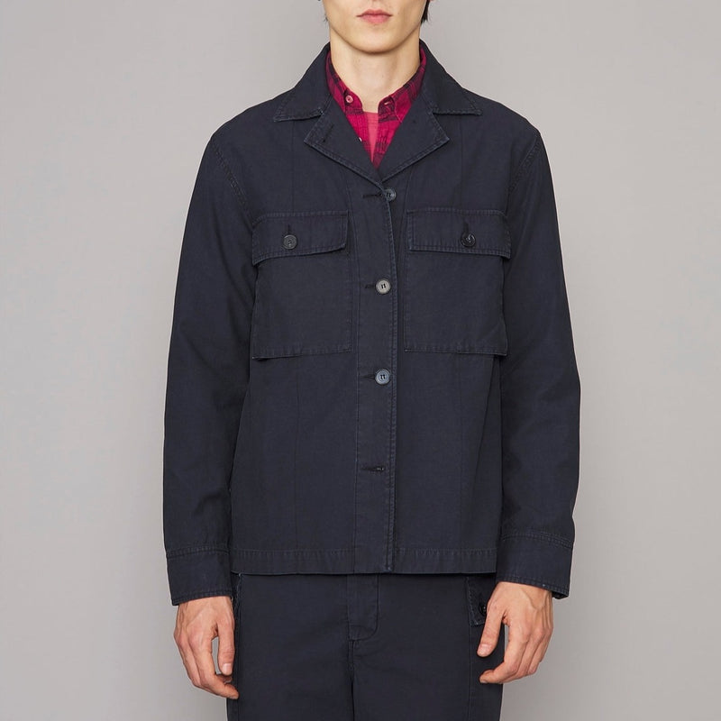 Swan overshirt - Navy - Man