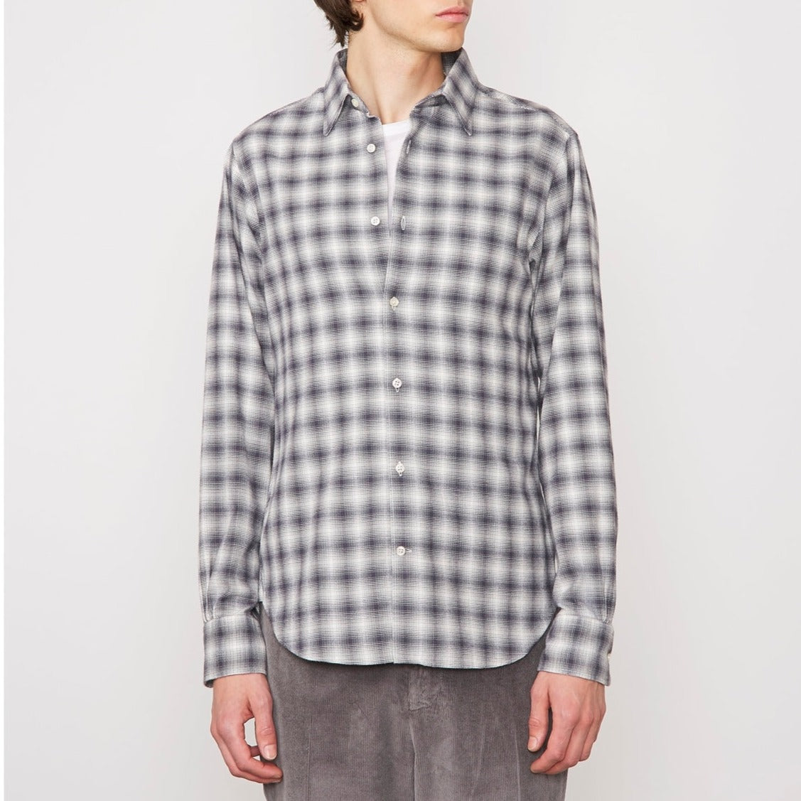 Giacomo Shirt - Grey/White - Men