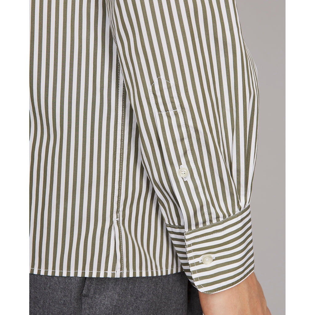 Camisa Alex - Oliva/Blanco - Hombres