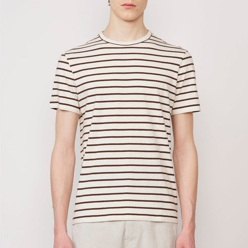 T-Shirt - Ecru/Brown - Homme