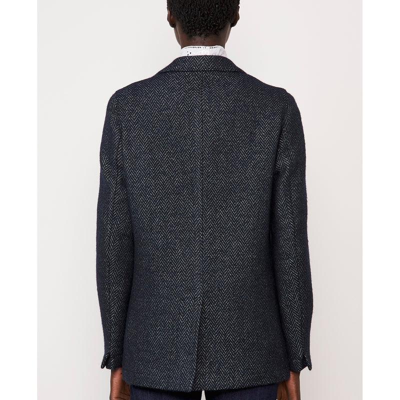 Paola Jacket - Navy/Grey - Woman