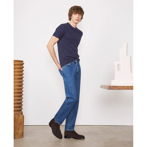 Jeans Tyler 5Pkt Wide Fit Co Denim - Mid Blue
