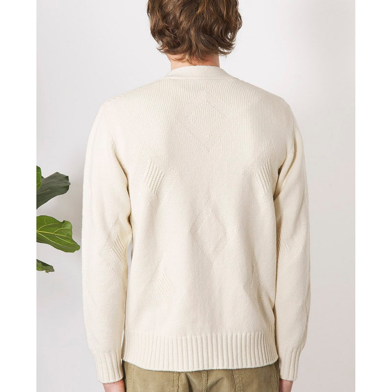 Cardigan Miles - Ecru - Homme