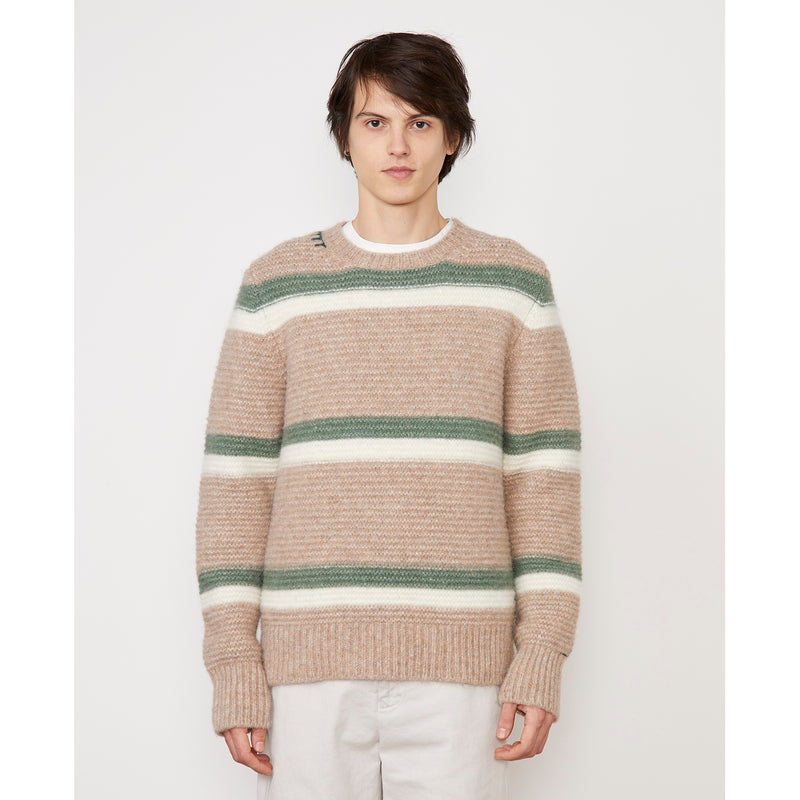 Marco Sweater - Ecru/Khaki/Jade - Man