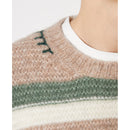 Marco Sweater - Ecru/Khaki/Jade - Man