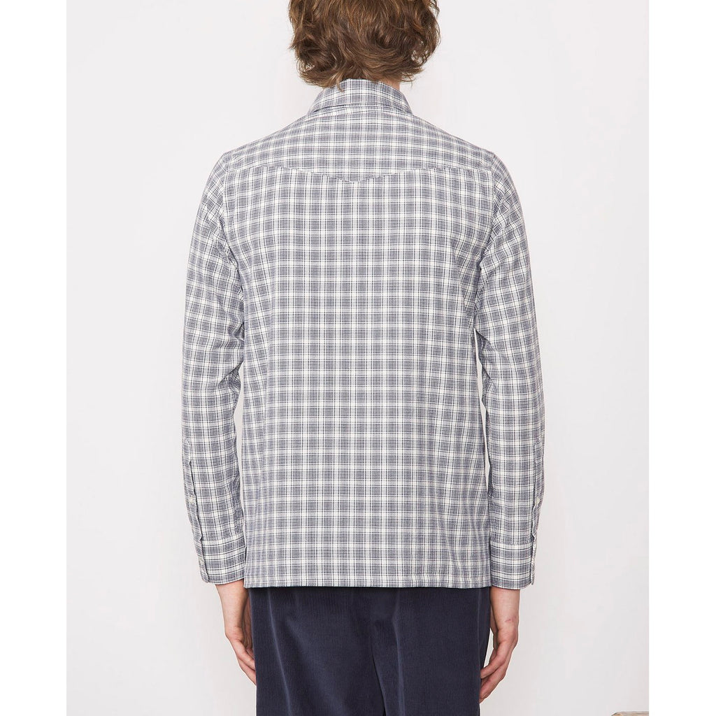 Chemise Arsene Organic Cotton Check - White/Navy