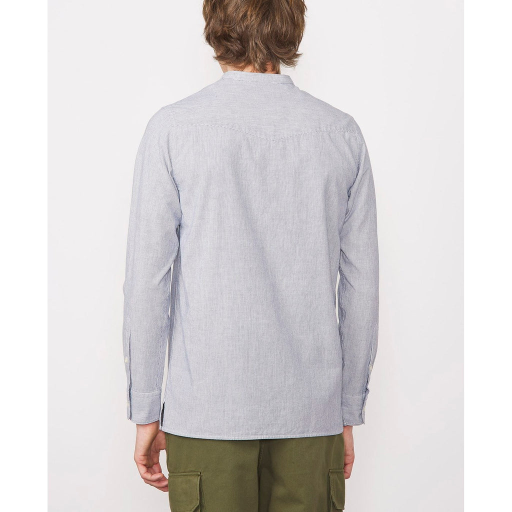 Gaston Shirt - White/Navy - Men