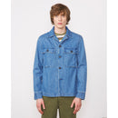 Swan overshirt - Mid Blue - Man