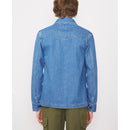 Swan overshirt - Mid Blue - Man