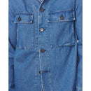 Swan overshirt - Mid Blue - Man