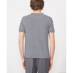 Tee Shirt Ss Tee Striped Cotton Linen - White/Navy