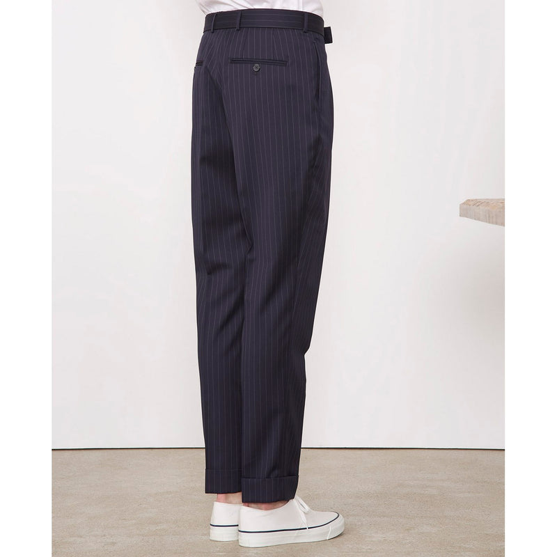 Tlg Pants Pierre Pts Itl Pinstripe Wool - Navy/White