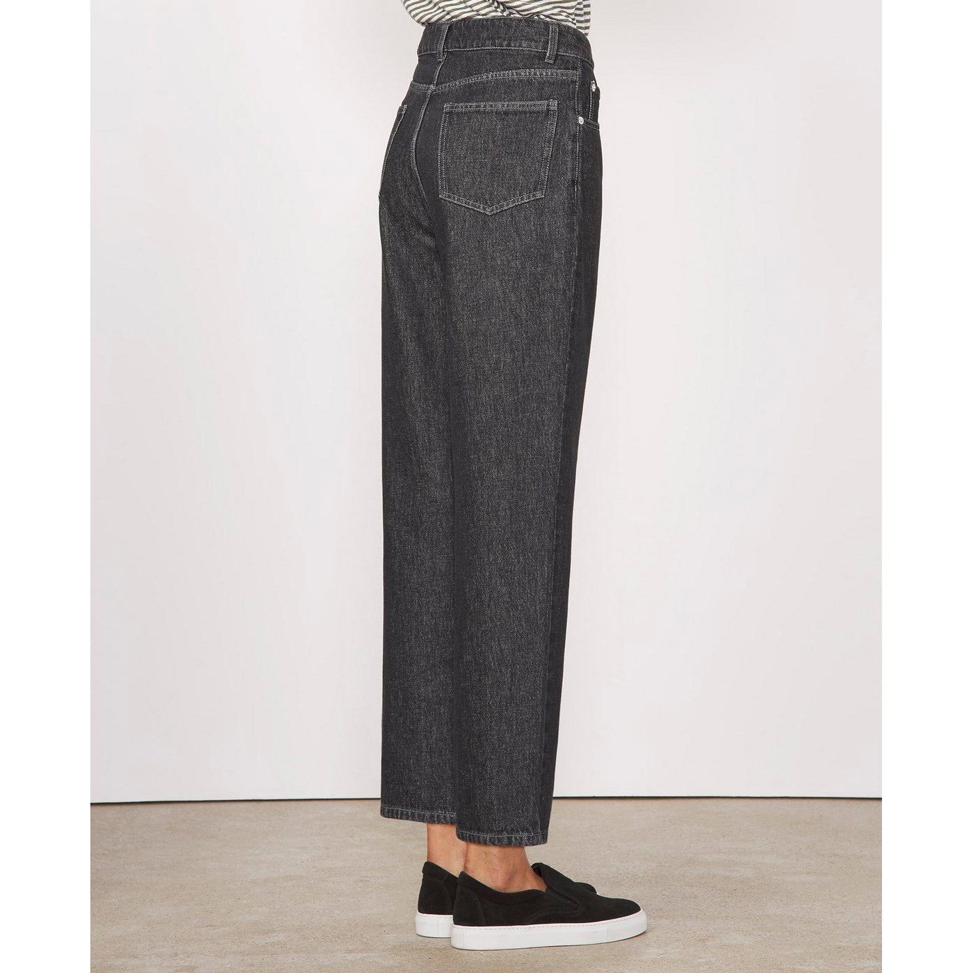Jeans Ariane Washed Co Strait Denim - Black